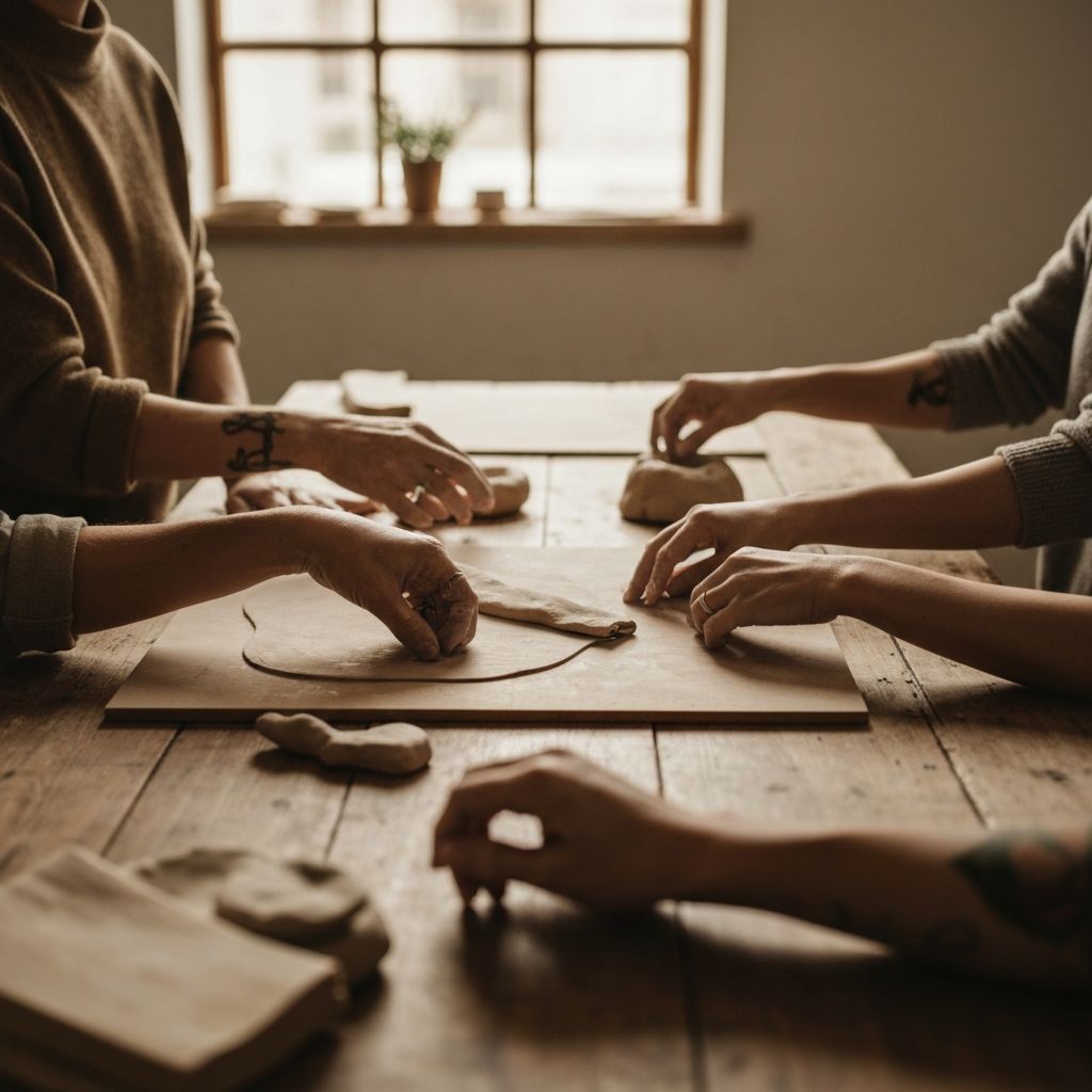 People gathering for a creative workshop